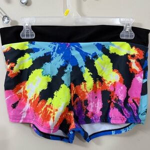 Colorful Tie-Dye Athletic Shorts